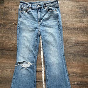 American Eagle Bootcut destructed jeans